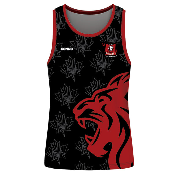 Cavaliers Singlet (Sublimated) *NEW & IMPROVED SHORTER FIT*